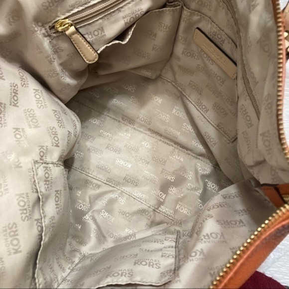 Michael kors authentic orange sienna leather tote bag - Picture 7 of 12
